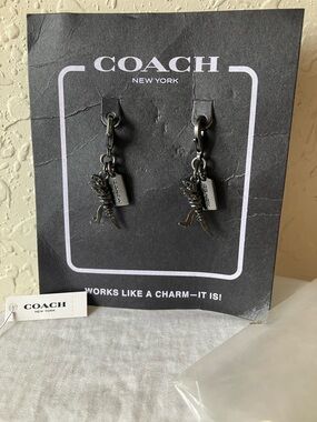 Coach: Gunmetal (39748) Rexy Charm- Small- Set of 2